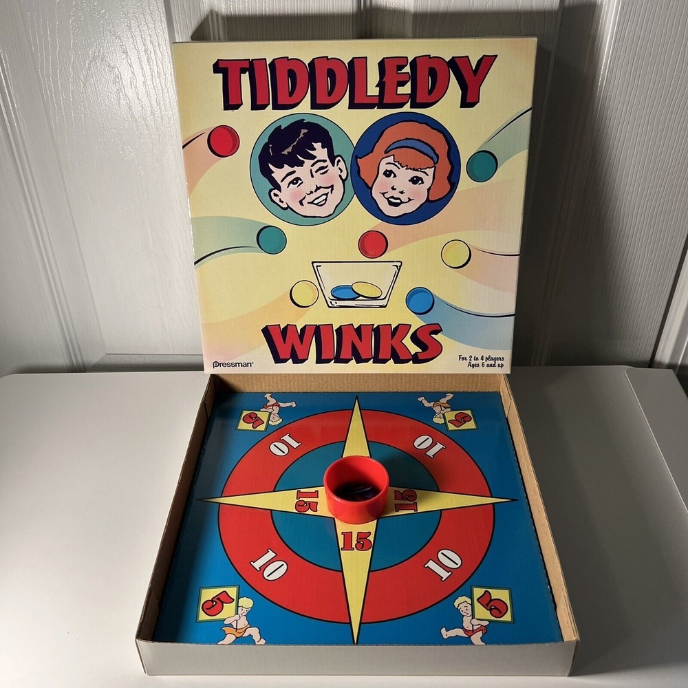 Tiddledy Winks Game‎ Vintage 2003 Made By Pressman-Vintage